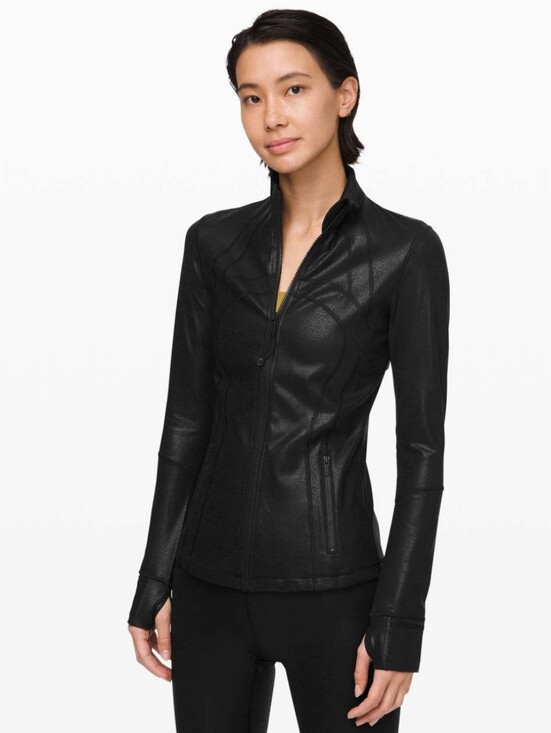 lululemon athletica Jackets & Blazers - Lululemon Define Jacket *Spark Luminosity Foil Print Black Size 4